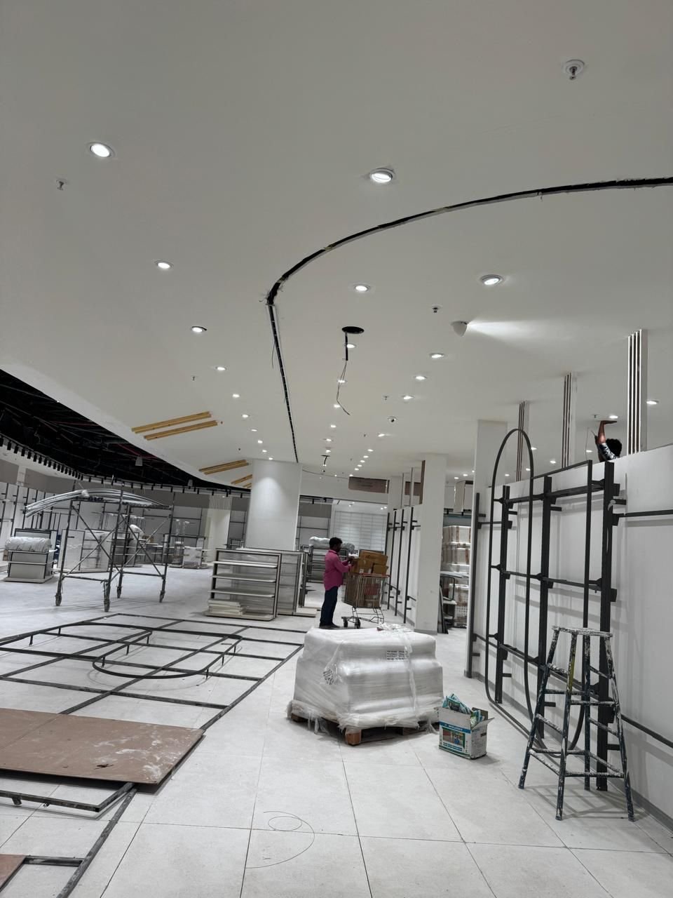 Babyshop store fit-out in progress at Manthri Square Mall