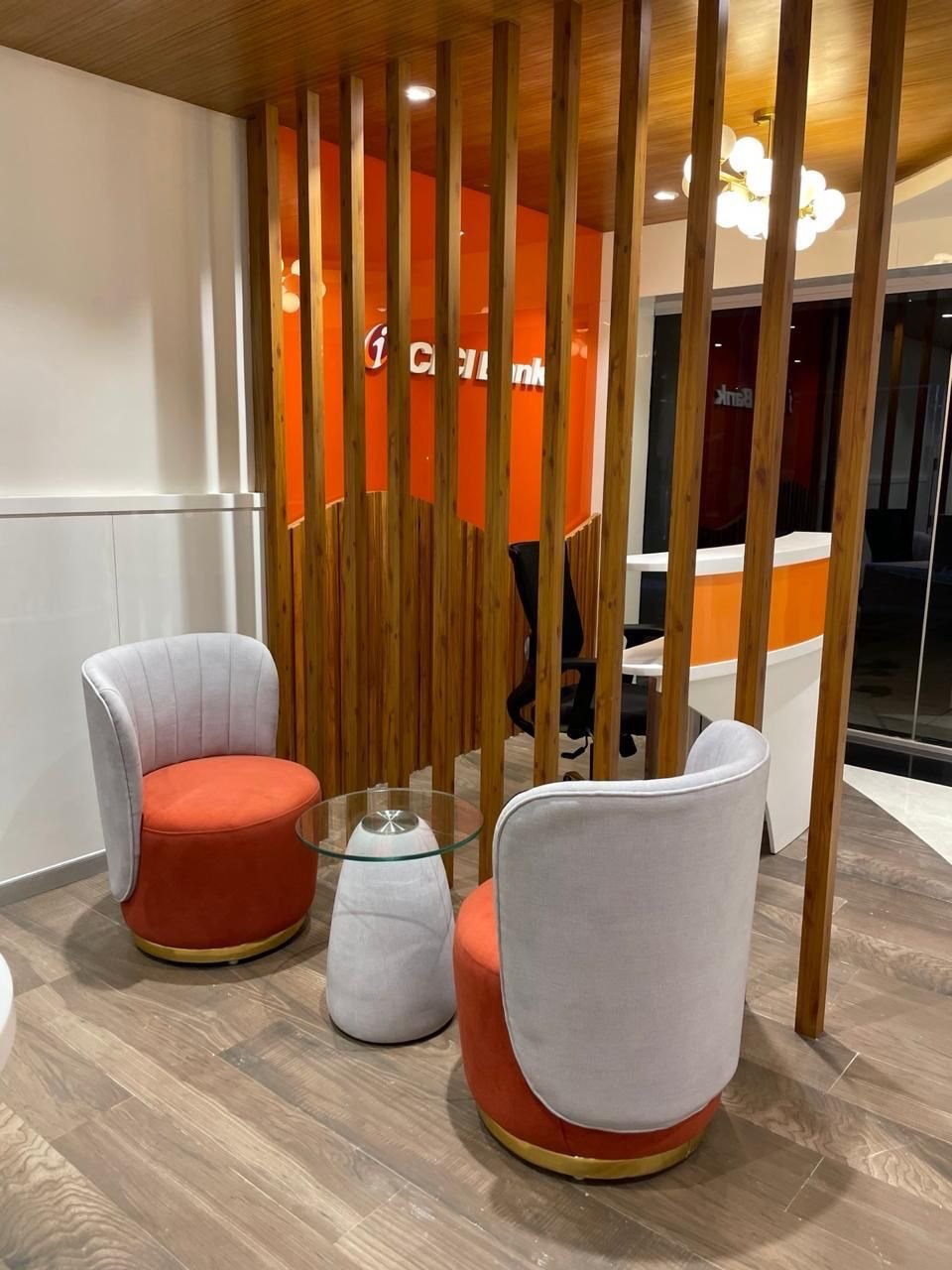 Branch lounge seating area